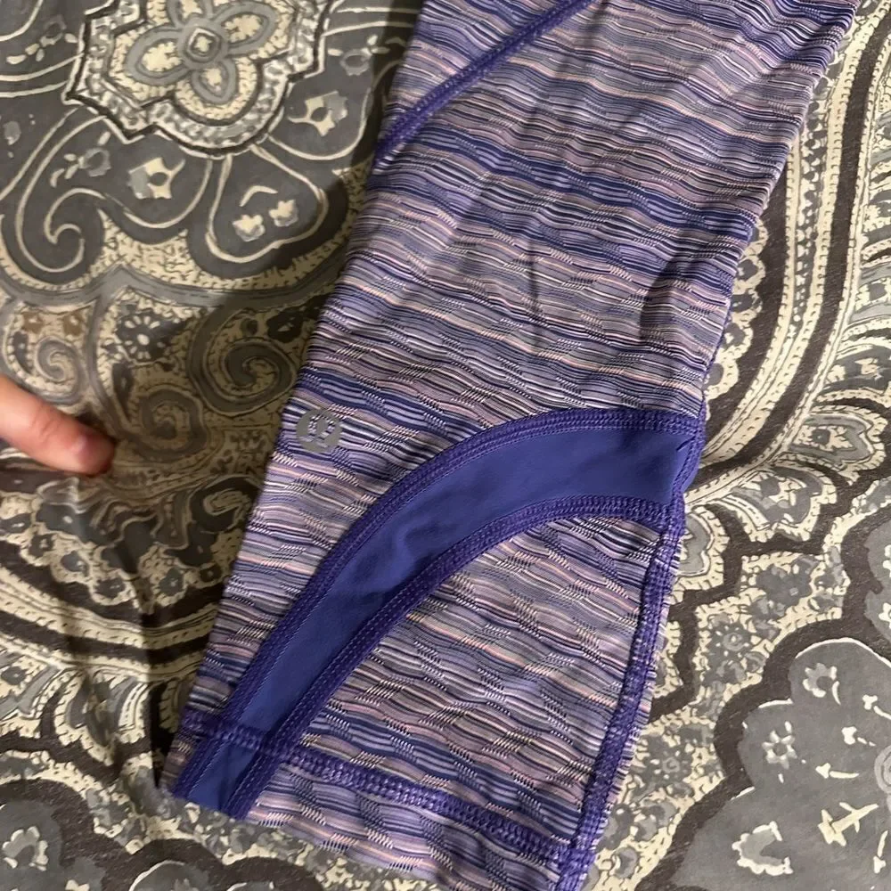 lululemon athletica stripe excellent capri